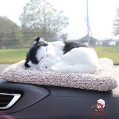 Gấu Bông Chó Mèo Than Hoạt Tính - Hút Mùi và Lọc Không Khí Trang Trí Ô Tô, Kích Thước 28x20cm, Đáng Yêu và Thú Vị