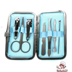 Bộ Dụng Cụ Làm Móng 7 Món Chăm Sóc Cá Nhân - Thép Chống Gỉ, Tiện Lợi Cho Móng Tay, Chân Đẹp Tự Nhiên