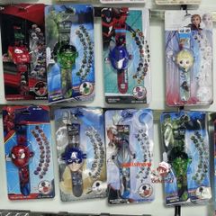 Đồng Hồ Chiếu Hình Hoạt Hình Marvel Spider-Man và Hulk Cho Trẻ Mẫu Giáo - Đồ Chơi Giá Rẻ An Toàn, Thân Thiện Môi Trường
