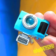 Móc Khóa Hình Máy Ảnh Mini Có Đèn LED Nháy - Quà Tặng Dễ Thương Cho Người Yêu Nhiếp Ảnh, Phụ Kiện Thời Trang Sáng Tạo