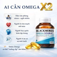 Dầu Cá Omega 3 Blackmores Double High Strength 90 Viên - Bổ Sung EPA DHA Hỗ Trợ Tim Mạch, Não Bộ và Thị Lực
