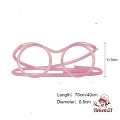 Ống Hút Nước Hình Mắt Kính PVC Dành Cho Trẻ Em - Phụ Kiện Tiệc Tùng Vui Nhộn, Chất Liệu An Toàn, Nhiều Màu Sắc