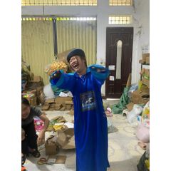 Bộ Trang Phục Hóa Trang Ma Cương Thi Thẩm Phán Halloween - Áo, Mũ và Phụ Kiện Cosplay 3 Màu Cho Lễ Hội Halloween