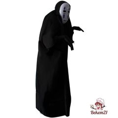 Bộ Trang Phục Hóa Trang Kaonashi - Hayao Miyazaki Spirited Away Cho Trẻ Em và Người Lớn, Áo Choàng Đen và Mặt Nạ Vô Diện
