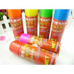Bình Xịt Dây Nhiều Màu 288ml - Công Cụ Tiệc Tùng An Toàn Cho Sinh Nhật và Giáng Sinh, Màu Đỏ, Hồng, Xanh, Vàng, Xanh Dương