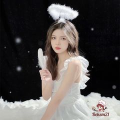Cánh Thiên Thần Cosplay Lông Vũ - Dành cho Trẻ Em và Người Lớn, Kích Thước 1m1 x 45cm, Màu Trắng, Đen, Đỏ, Hồng - Phụ Kiện Tiệc Tùng