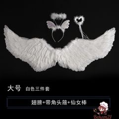 Cánh Thiên Thần Cosplay Lông Vũ - Dành cho Trẻ Em và Người Lớn, Kích Thước 1m1 x 45cm, Màu Trắng, Đen, Đỏ, Hồng - Phụ Kiện Tiệc Tùng