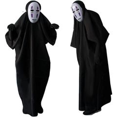 Bộ trang phục cosplay Vô Diện - Áo, bao tay, mặt nạ màu đen/tím cho fan anime - Thời trang lễ hội dành cho trẻ em và người lớn