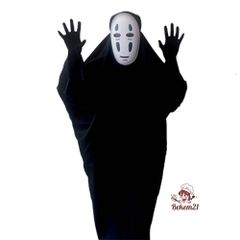 Bộ trang phục cosplay Vô Diện - Áo, bao tay, mặt nạ màu đen/tím cho fan anime - Thời trang lễ hội dành cho trẻ em và người lớn