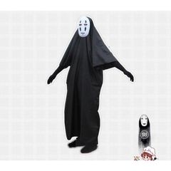 Bộ Trang Phục Cosplay Vô Diện Kaonashi - Áo Choàng, Mặt Nạ & Găng Tay Nhân Vật Hoạt Hình Spirited Away Cho Trẻ Em Và Người Lớn
