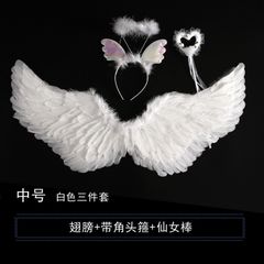 Cánh Thiên Thần Decor Xuôi Dài - Cánh Chụp Hình Màu Đen và Trắng Siêu Nhẹ, Phụ Kiện Thời Trang Ấn Tượng