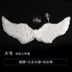 Cánh Thiên Thần Decor Xuôi Dài - Cánh Chụp Hình Màu Đen và Trắng Siêu Nhẹ, Phụ Kiện Thời Trang Ấn Tượng