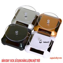 Bàn Xoay Chụp Ảnh 360 Độ Đường Kính 9cm - Thiết Bị Quay Video Sản Phẩm - Ánh Sáng Năng Lượng Mặt Trời, Tiết Kiệm Thân Thiện Môi Trường