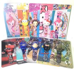 Đồng Hồ Đeo Tay Chiếu Hình 3D Nhân Vật Hoạt Hình Elsa, Kitty, Người Nhện - Quà Tặng Thú Vị Cho Bé Trai và Bé Gái