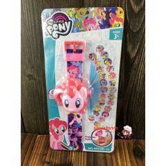 Đồng hồ điện tử 3D chiếu hình cho trẻ em - Ultraman, Người Nhện, My Little Pony - Quà tặng dễ thương cho bé gái và bé trai
