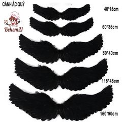 Cánh Thiên Thần Cosplay Trẻ Em - Lông Vũ Đen Trắng Đỏ Hồng Dành Cho Tiệc Giáng Sinh và Lễ Hội Hóa Trang