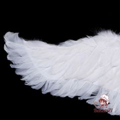 Đôi Cánh Thiên Thần Trắng Dễ Thương - Phụ Kiện Tiệc Hóa Trang Cho Bé - Cánh Lông Vũ 60x45cm và 80x55cm