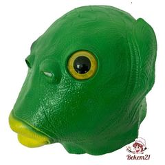 Mặt Nạ Halloween Hình Đầu Cá Xanh Nhiều Chức Năng - Đồ Chơi Trang Trí Vui Nhộn Cho Tiệc Và Lễ Hội
