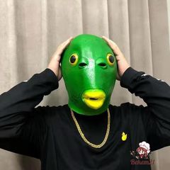 Mặt Nạ Halloween Hình Đầu Cá Xanh Nhiều Chức Năng - Đồ Chơi Trang Trí Vui Nhộn Cho Tiệc Và Lễ Hội