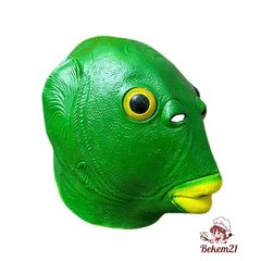 Mặt Nạ Halloween Hình Đầu Cá Xanh Nhiều Chức Năng - Đồ Chơi Trang Trí Vui Nhộn Cho Tiệc Và Lễ Hội