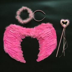 Đôi Cánh Thiên Thần Lông Vũ Màu Sắc - Đạo Cụ Hóa Trang Halloween Cho Trẻ Em và Người Lớn, Cosplay Độc Đáo