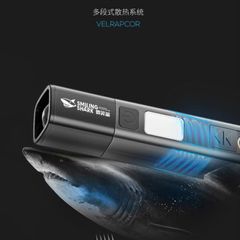 Đèn Pin SMILING SHARK Siêu Sáng SD-1017S Mini Chống Nước, Sạc USB - Đèn Cắm Trại, Đèn Khẩn Cấp, Đèn Để Đi Phượt
