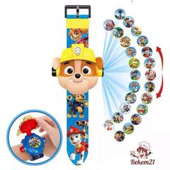 Đồng Hồ Đeo Tay Điện Tử 3D Gấu Dâu Kuromi cho Bé - Chiếu Hình My Melody & Hello Kitty, Quà Tặng Dễ Thương cho Trẻ Em
