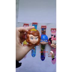 Đồng Hồ Đeo Tay Điện Tử 3D Gấu Dâu Kuromi cho Bé - Chiếu Hình My Melody & Hello Kitty, Quà Tặng Dễ Thương cho Trẻ Em