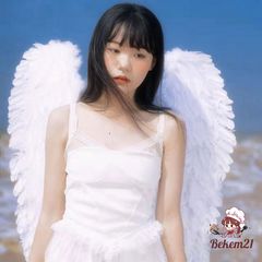 Cánh Thiên Thần Cosplay Lông Vũ Trắng Đen Đỏ - Đồ Hóa Trang Tiệc Tùng Cho Trẻ Em và Người Lớn - Phụ Kiện Chụp Ảnh Độc Đáo