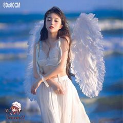 Cánh Thiên Thần Trắng Cosplay - Đạo Cụ Tiệc Halloween Cho Trẻ Em, Gây Ấn Tượng Trong Sự Kiện Lễ Hội và Quay Video TikTok