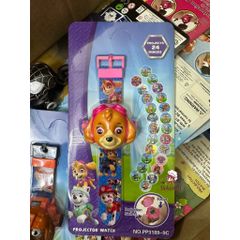 Đồng Hồ Chiếu Hình 3D Điện Tử Cho Trẻ Em - Đồng Hồ Hình Nhân Vật Hoạt Hình Gắn 24 Hình 3D Elsa, Người Nhện, Sofia, Siêu Nhân, An Toàn Cho Bé
