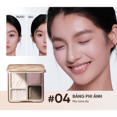 Bảng Phấn Highlight & Tạo Khối 4 Ô Judydoll - Chống Nước, Lâu Trôi, Mịn Nhẹ, Trang Điểm Chuyên Nghiệp, Dễ Sử Dụng cho Da Châu Á