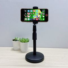 Giá Đỡ Điện Thoại Để Bàn Chân Đế P7DC01 - Kẹp Điện Thoại Livestream, Quay Video Cao Cấp, Điều Chỉnh Chiều Cao 25-35cm
