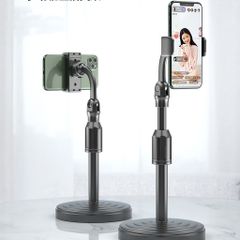 Giá Đỡ Điện Thoại Để Bàn Chân Đế P7DC01 - Kẹp Điện Thoại Livestream, Quay Video Cao Cấp, Điều Chỉnh Chiều Cao 25-35cm