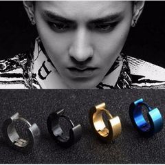 Khuyên Tai Tròn Xỏ Titan Không Gỉ 4 Màu Giá Rẻ - Phong Cách Thời Trang Dành Cho Nam Nữ, Thiết Kế Nhỏ Gọn, Không Cần Lỗ Tai