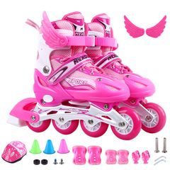 Giày Trượt Patin Phát Sáng Sport Trẻ Em - Batin QF Thế Hệ Mới, Nhiều Màu, Kèm 2 Thanh Cờ Lê Tháo Lốp - Giày Trượt An Toàn, Thời Trang