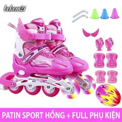 Giày Trượt Patin QF Thế Hệ Mới Phát Sáng - Giày Trượt Cho Trẻ Em & Người Lớn, Tặng Kèm Bảo Hộ, Nhiều Màu Sắc, Thiết Kế Thời Trang