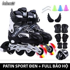 Giày Trượt Patin QF Thế Hệ Mới Phát Sáng - Giày Trượt Cho Trẻ Em & Người Lớn, Tặng Kèm Bảo Hộ, Nhiều Màu Sắc, Thiết Kế Thời Trang