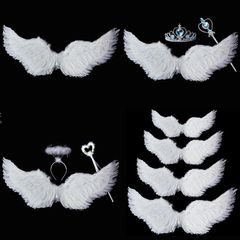 Cánh Thiên Thần COSPLAY Trắng - Kích Thước 80x60cm, Dụng Cụ Hóa Trang Tiệc Tùng, Đồ Chơi Trẻ Em và Người Lớn