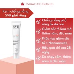 Kem Chống Nắng SVR Clairial SPF50+ 50ml - Hỗ Trợ Mờ Nám, Làm Sáng Da, Bảo Vệ Da Toàn Diện, Phù Hợp Mọi Loại Da