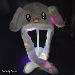 Nón Mũ Tai Thỏ Giật Kpop - Phụ Kiện TikTok Dễ Thương Cho Trẻ Em và Người Lớn, Thiết Kế Ấm Áp và Cá Tính