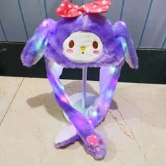 Nón Mũ Tai Thỏ Giật Kpop - Phụ Kiện TikTok Dễ Thương Cho Trẻ Em và Người Lớn, Thiết Kế Ấm Áp và Cá Tính