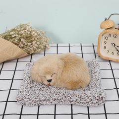 Thú Bông Chó Mẹ Con [Vàng Nâu] - Gấu Bông Than Hoạt Tính Khử Mùi Trang Trí Xe Hơi, Đáng Yêu, Hút Ẩm, Đôi Cún Bảo Vệ Sức Khỏe