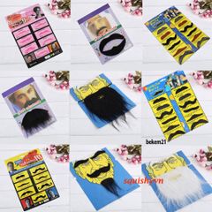Bộ 6 Râu Giả Tự Dính Không Mùi - Râu Giả Vui Nhộn Cho Tiệc Hóa Trang Halloween và Các Dịp Lễ Hội