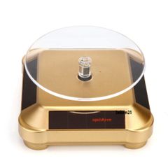 Đế Xoay 360 Độ Năng Lượng Mặt Trời và Pin - Thiết Bị Trưng Bày Đồ Trang Sức, Đồng Hồ - Tiết Kiệm Năng Lượng, Thân Thiện Với Môi Trường