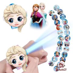 Đồng Hồ Chiếu 3D Kỹ Thuật Số Minnie Frozen Hoạt Hình cho Bé - Đồ Chơi Giáo Dục, Quà Tặng Sinh Nhật Tuyệt Vời