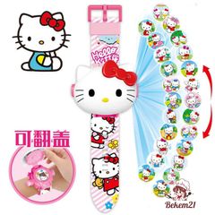 Đồng Hồ Chiếu 3D Kỹ Thuật Số Minnie Frozen Hoạt Hình cho Bé - Đồ Chơi Giáo Dục, Quà Tặng Sinh Nhật Tuyệt Vời