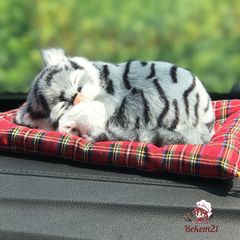 Chó Trắng Bông Thú Nuôi Đôi 99% Giống Thật - Lõi Than Hoạt Tính Khử Mùi, Tô Điểm Xe, Âm Thanh Mô Phỏng Như Thật