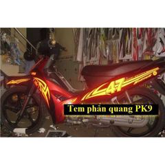 Tem Dán Vành Phản Quang Xe Máy - Bộ 8 Chỉ Decal Trang Trí Cho Xe Máy, Xe Đạp Điện, Đủ Màu Sắc Nổi Bật