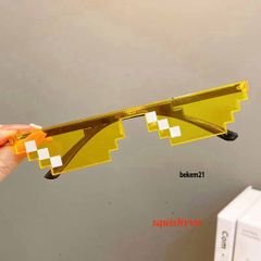Kính Thug Life 6 Chấm Nhiều Màu - Kính Mắt Gương Siêu Ngầu, Phụ Kiện Gamer Độc Đáo, Thời Trang Trẻ Trung